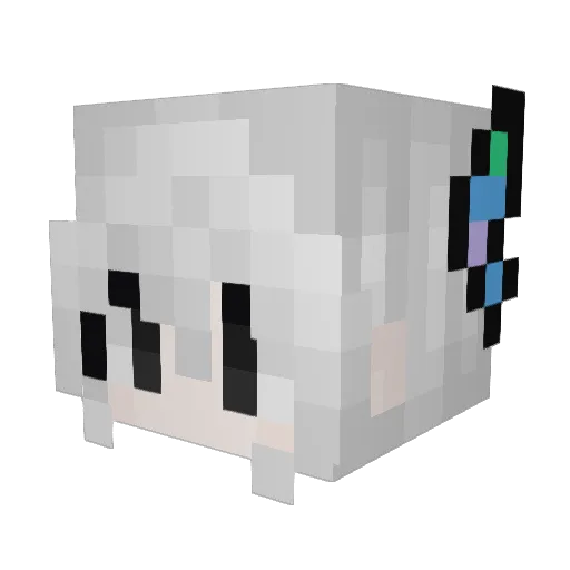 Rs_Zen Minecraft avatar head, 3D render