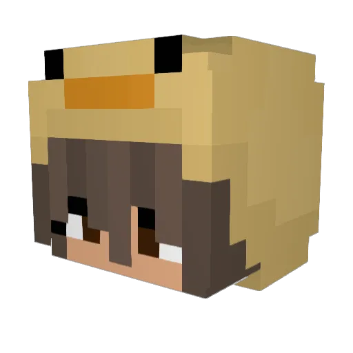 RseCelina Minecraft avatar head, 3D render