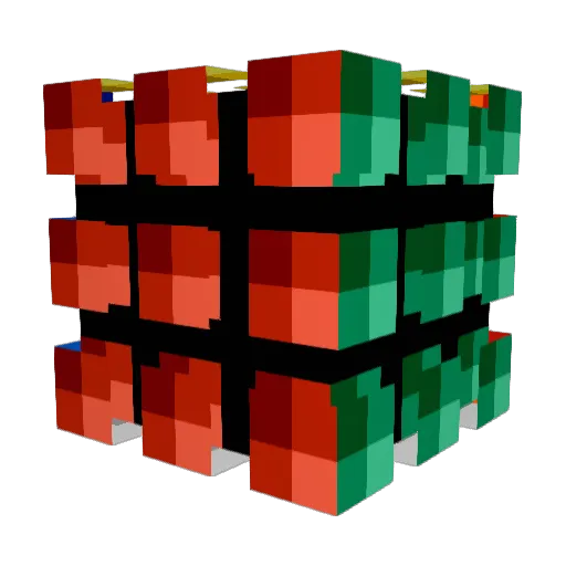 Rslt Minecraft avatar head, 3D render