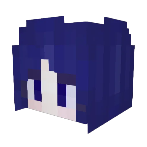 Rsmile_ Minecraft avatar head, 3D render
