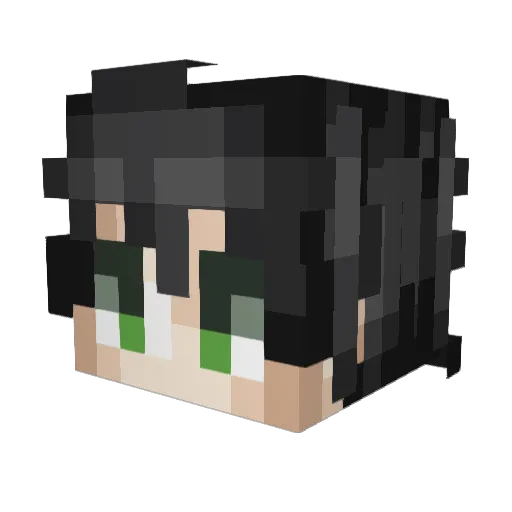 Rspmx Minecraft avatar head, 3D render