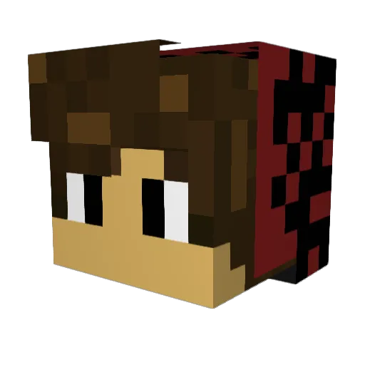 Rssixx Minecraft avatar head, 3D render