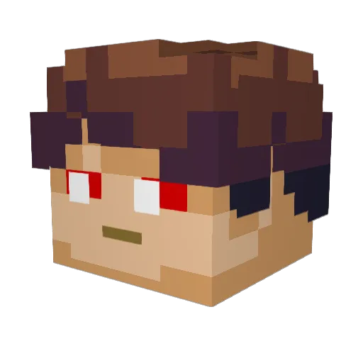 Rti_mads Minecraft avatar head, 3D render