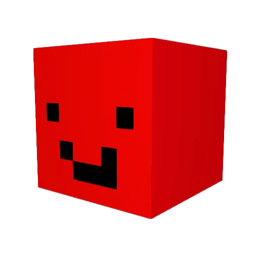 Rtyuigs Minecraft avatar head, 3D render