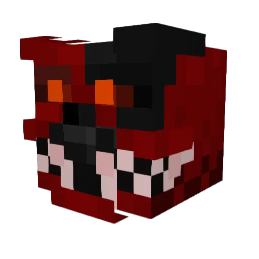 Ru1do Minecraft avatar head, 3D render