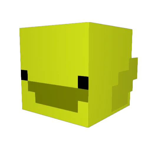 RuBbEr_dUcKeeY Minecraft avatar head, 3D render