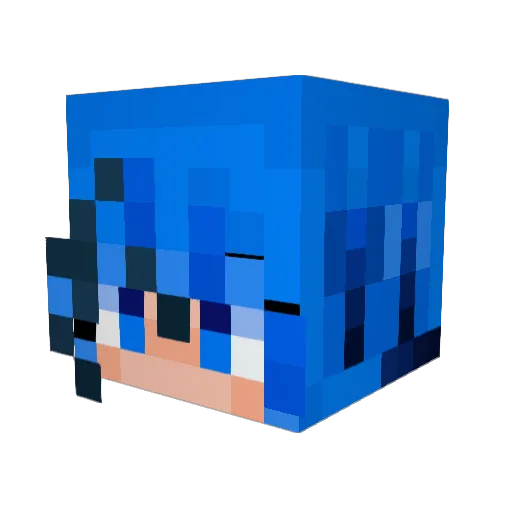 RuKo0823 Minecraft avatar head, 3D render