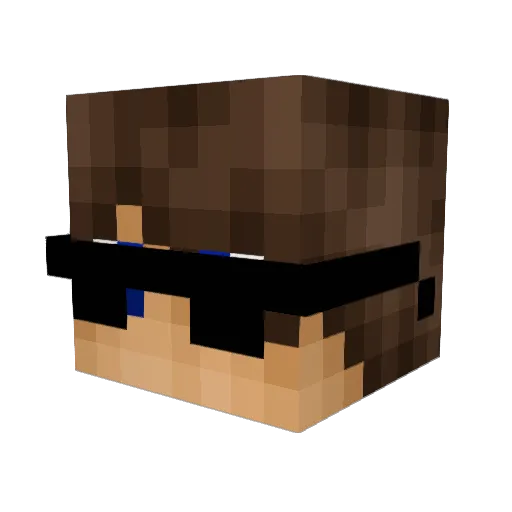 RuLtEn Minecraft avatar head, 3D render