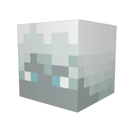 RuRuCool Minecraft avatar head, 3D render