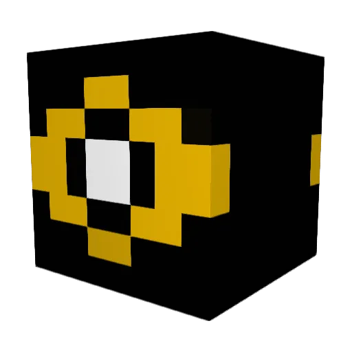 Ru_Key Minecraft avatar head, 3D render