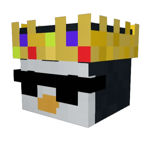 Ru_Ru Minecraft avatar head, 3D render