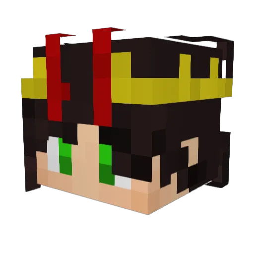 RuaTheJesters Minecraft avatar head, 3D render