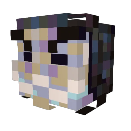 RuadhanK Minecraft avatar head, 3D render