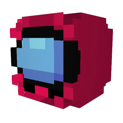 Ruaithaui Minecraft avatar head, 3D render