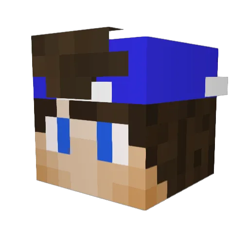 RuanCostaGold Minecraft avatar head, 3D render