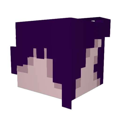 RuanDeCria Minecraft avatar head, 3D render