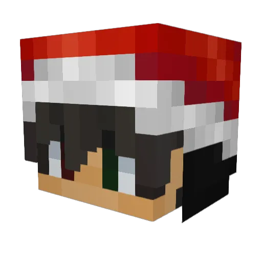 Ruandxb Minecraft avatar head, 3D render