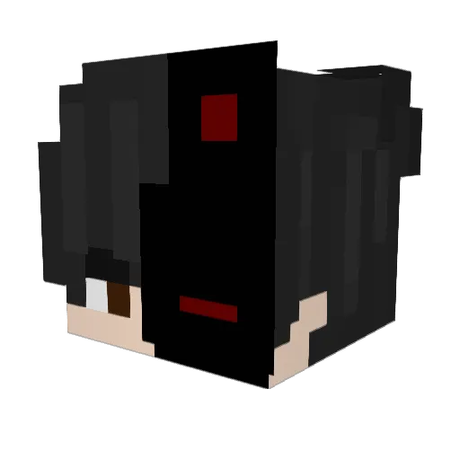 Ruanksm Minecraft avatar head, 3D render