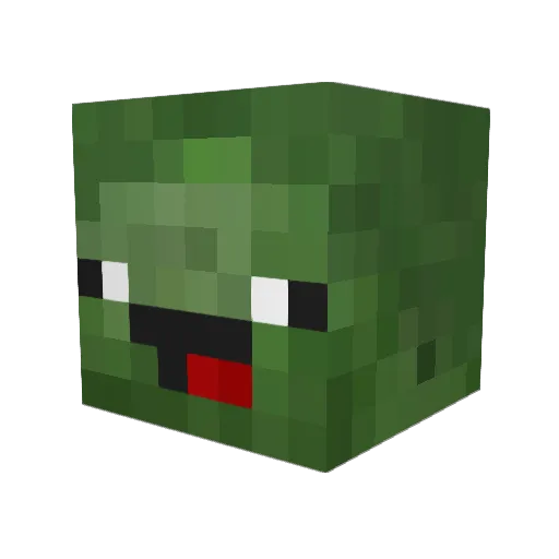 Ruapei5376 Minecraft avatar head, 3D render