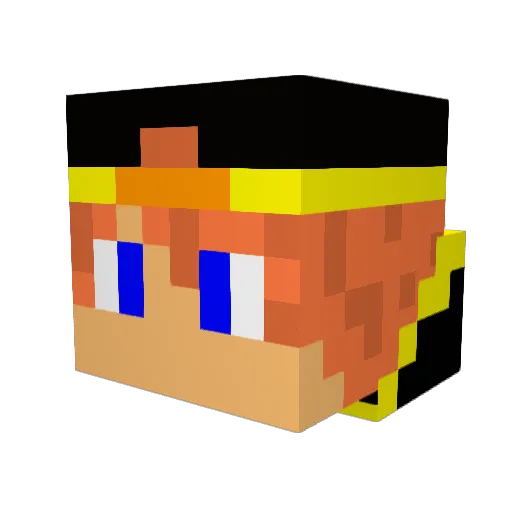 Ruark5 Minecraft avatar head, 3D render