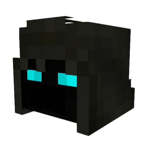 RubHD Minecraft avatar head, 3D render