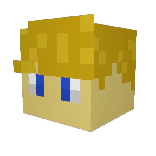 Rubatski09 Minecraft avatar head, 3D render