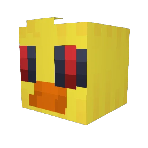 Rubba_Duckie Minecraft avatar head, 3D render
