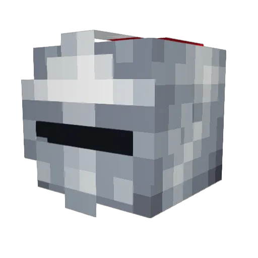 RubberBelt Minecraft avatar head, 3D render