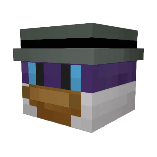 RubberDuckKnight Minecraft avatar head, 3D render