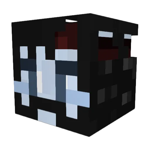 RubberFuq Minecraft avatar head, 3D render