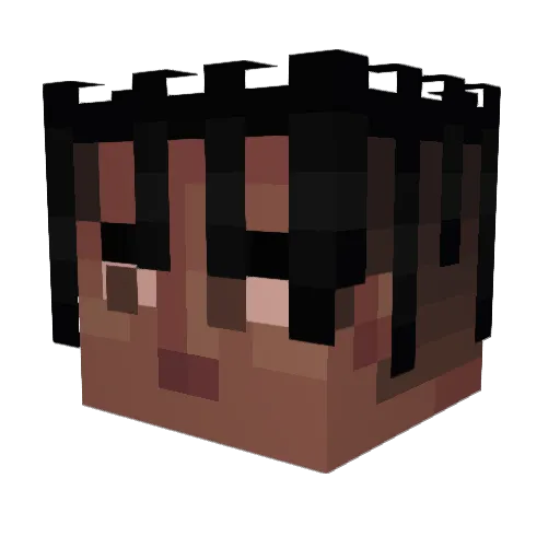 Rubberchiken Minecraft avatar head, 3D render