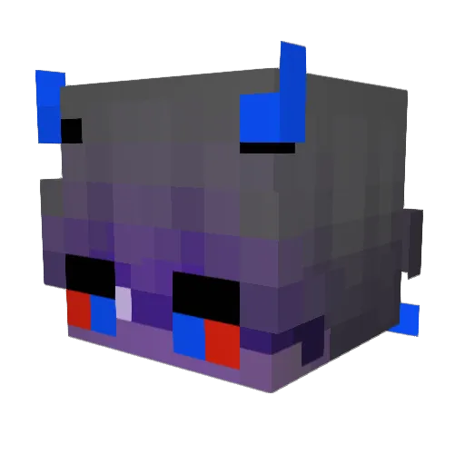 Rubberripper Minecraft avatar head, 3D render