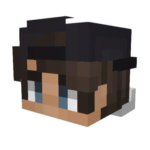 Rubbesnubben2009 Minecraft avatar head, 3D render