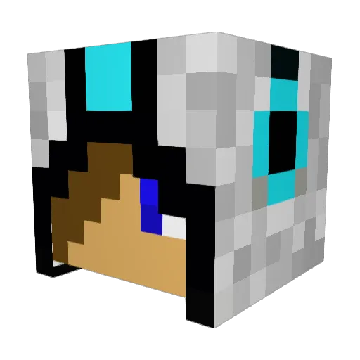 Rube_1298 Minecraft avatar head, 3D render