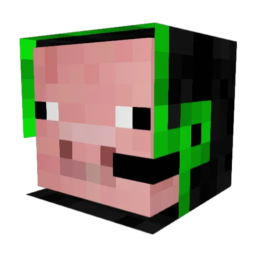 Ruben12321 Minecraft avatar head, 3D render