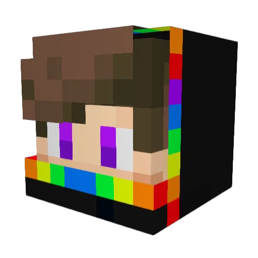 Ruben13 Minecraft avatar head, 3D render