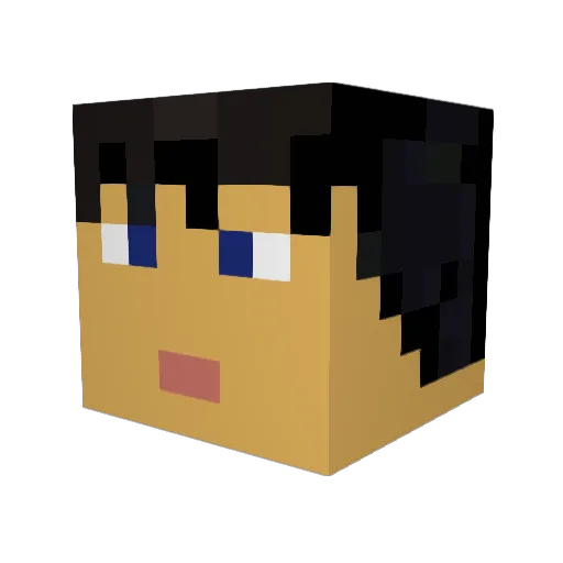 Ruben6776 Minecraft avatar head, 3D render