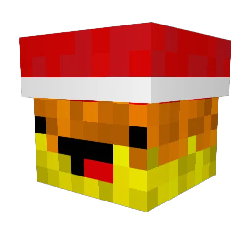 RubenD Minecraft avatar head, 3D render
