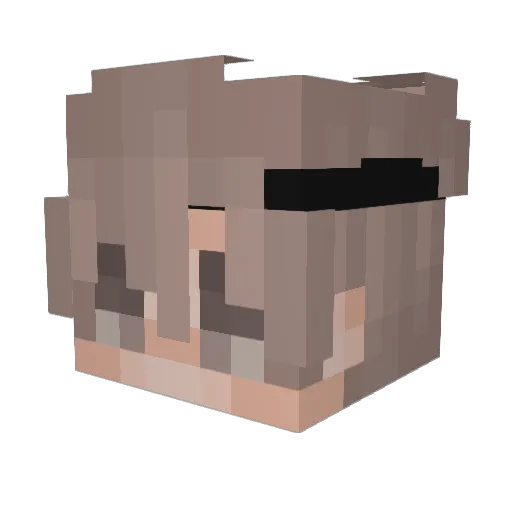 RubenDias Minecraft avatar head, 3D render