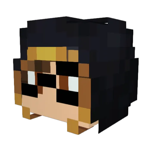 RubenRaboLoko Minecraft avatar head, 3D render