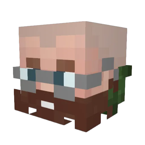 Ruben_GKS Minecraft avatar head, 3D render