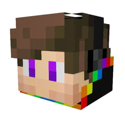 Ruben_LP Minecraft avatar head, 3D render