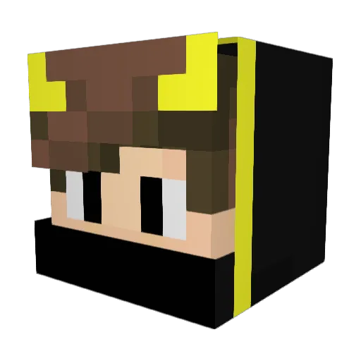 Ruben_Tex Minecraft avatar head, 3D render