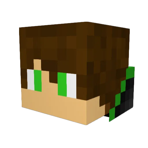 Rubencio33 Minecraft avatar head, 3D render