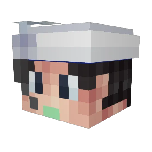 Rubenofzo Minecraft avatar head, 3D render