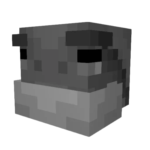 Rubenprojunior Minecraft avatar head, 3D render