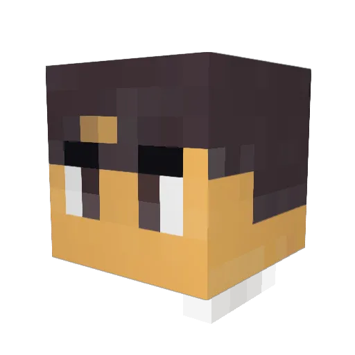 Rubenvandeven01 Minecraft avatar head, 3D render
