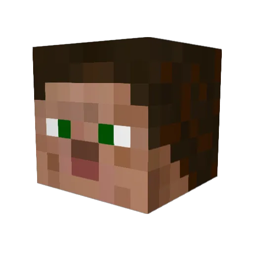 Ruberfresh Minecraft avatar head, 3D render