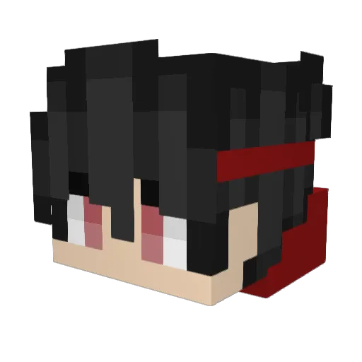 Ruberoidas Minecraft avatar head, 3D render
