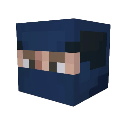 Rubesmc Minecraft avatar head, 3D render